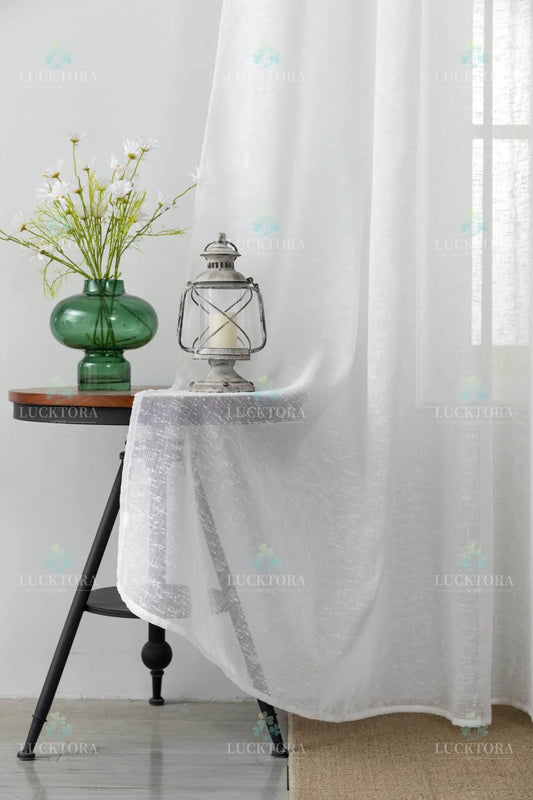 Κουρτίνα σκίασης λευκή με κρίκο 270Χ290CM A6023-21