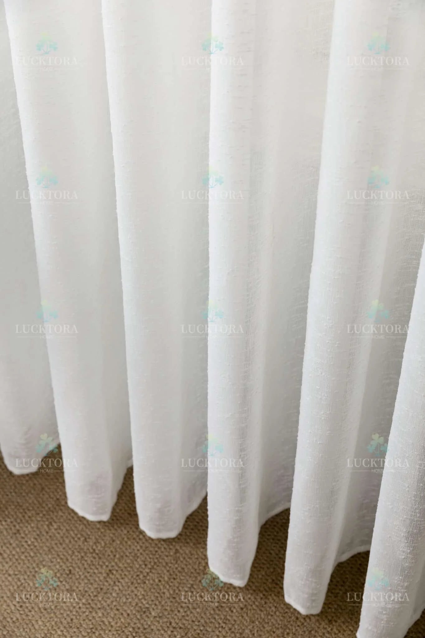 Κουρτίνα σκίασης λευκή με κρίκο 270Χ290CM A6023-21