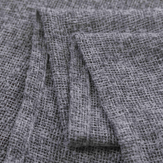 Κουρτίνα Σκίασης Χοντρό Λινό Γκρί με Κρίκο Υ275xΦ270cm A6046-11