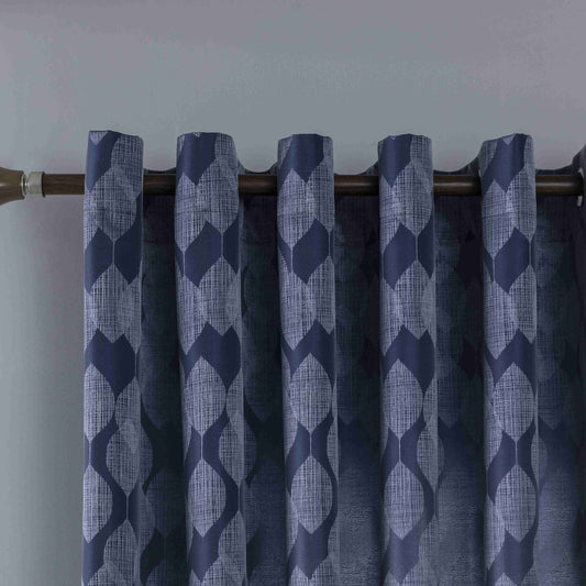 Κουρτίνα Σκίασης Μπλέ Σκούρο Με Κρίκο Υ260xΦ280cm A6047-7