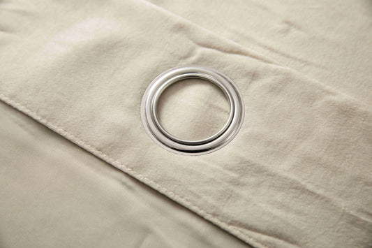 Βελούρ Σατέν Κουρτίνα Χρυσό Σκίασης Με Κρίκο Υ290xΦ140cm AD6341-14