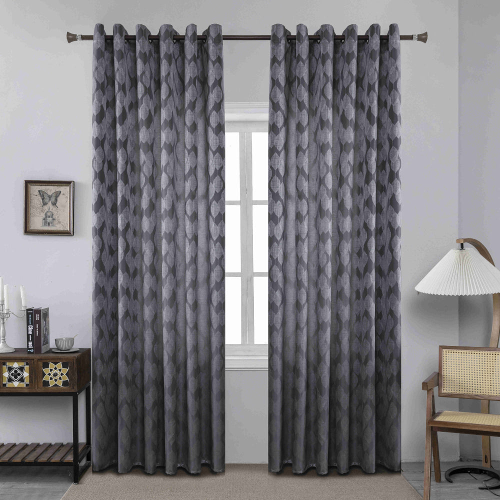 Κουρτίνα Σκίασης Γκρί Με Κρίκο Υ260xΦ280cm A6047-11