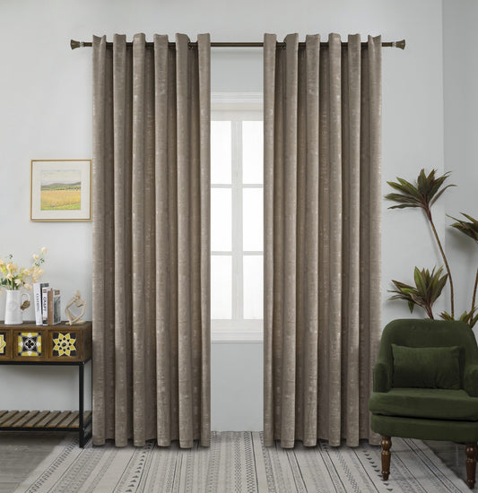 Κουρτίνα Σκίασης Μπέζ Σκούρο με Κρίκο 270x265cm A6083-9