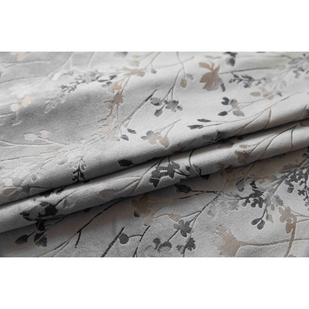 Κουρτίνα Βελούδινη Με Τρέσα (270*275) Γκρί – 6032-2