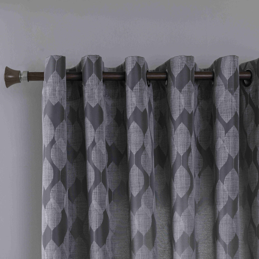 Κουρτίνα Σκίασης Γκρί Με Κρίκο Υ260xΦ280cm A6047-11