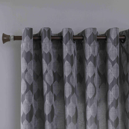 Κουρτίνα Σκίασης Γκρί Με Κρίκο Υ260xΦ280cm A6047-11