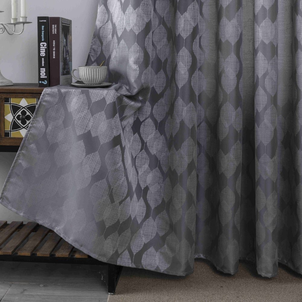 Κουρτίνα Σκίασης Γκρί Με Κρίκο Υ260xΦ280cm A6047-11