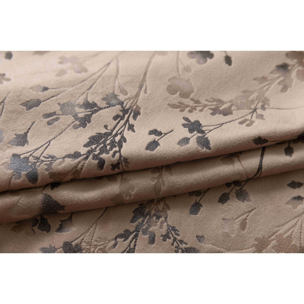 Κουρτίνα Βελούδινη Με Τρέσα (270*275) Καφέ – 6032-4