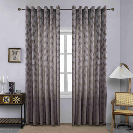 Κουρτίνα Σκίασης Μόκα Με Κρίκο Υ260xΦ280cm A6047-4