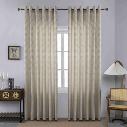 Κουρτίνα Σκίασης Χρυσό Μπεζ Με Κρίκο Υ260xΦ280cm A6047-1