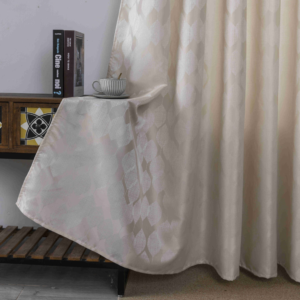 Κουρτίνα Σκίασης Χρυσό Μπεζ Με Κρίκο Υ260xΦ280cm A6047-1