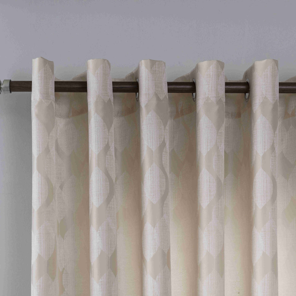 Κουρτίνα Σκίασης Χρυσό Μπεζ Με Κρίκο Υ260xΦ280cm A6047-1