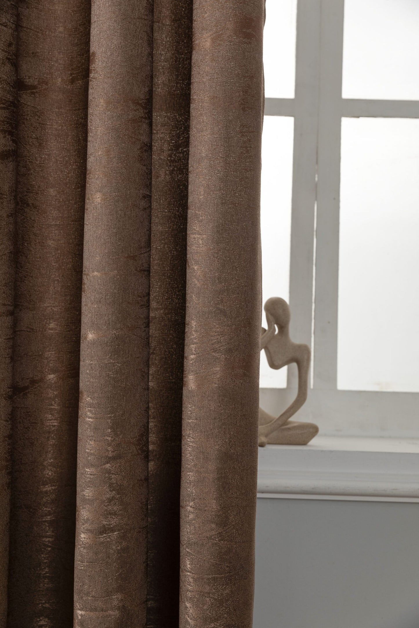 Κουρτίνα Σκίασης Καφέ με Κρίκο 270x265cm A6083-4