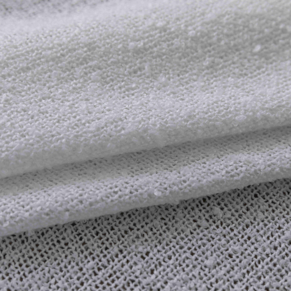 Κουρτίνα Σκίασης Χοντρό Λινό Λευκή με Κρίκο Υ275xΦ270cm A6046-12