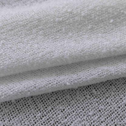 Κουρτίνα Σκίασης Χοντρό Λινό Λευκή με Κρίκο Υ275xΦ270cm A6046-12