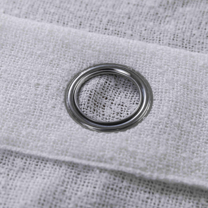 Κουρτίνα Σκίασης Χοντρό Λινό Λευκή με Κρίκο Υ275xΦ270cm A6046-12