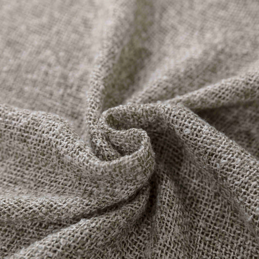 Κουρτίνα Σκίασης Χοντρό Λινό Μόκα με Κρίκο Υ275xΦ270cm A6046-4