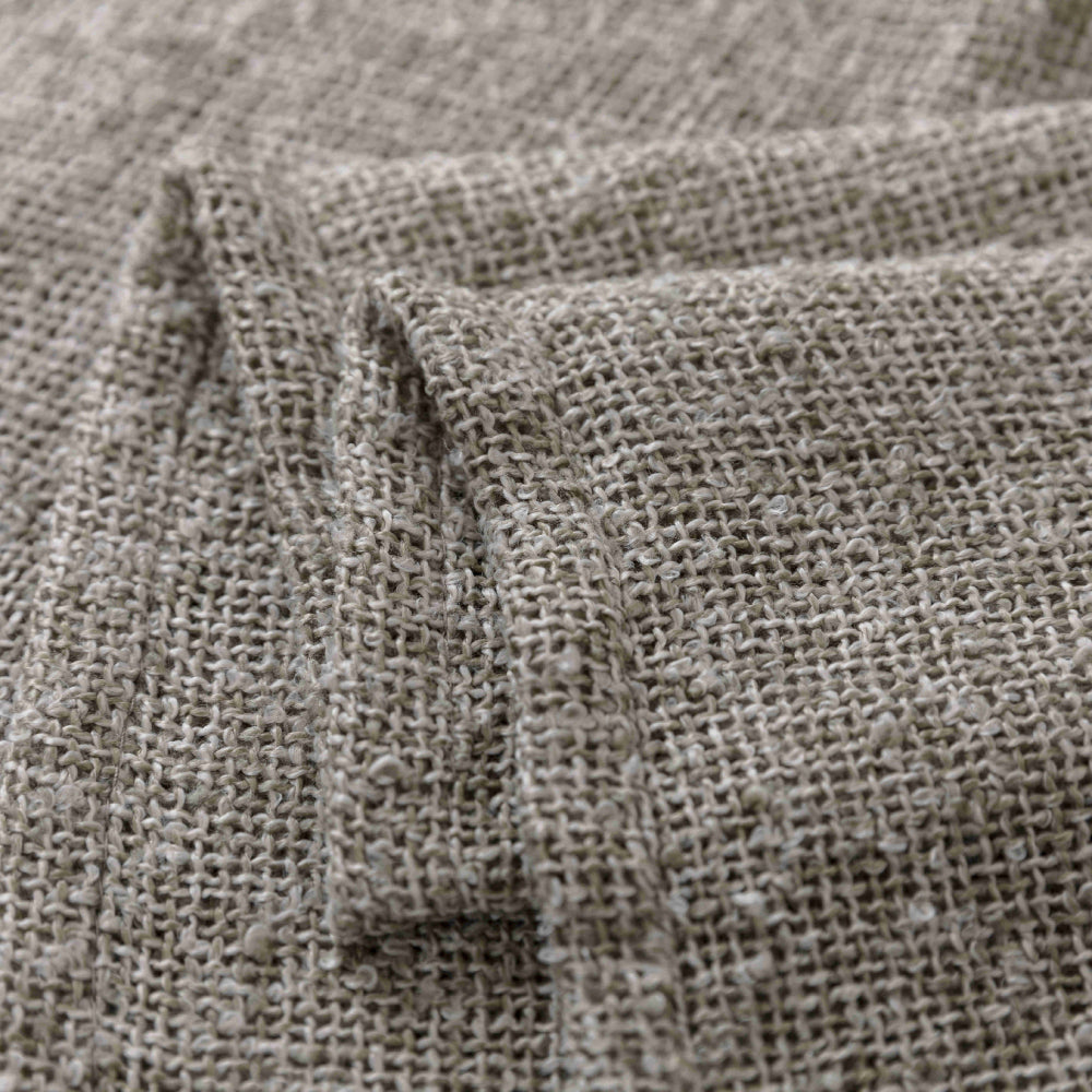 Κουρτίνα Σκίασης Χοντρό Λινό Μόκα με Κρίκο Υ275xΦ270cm A6046-4