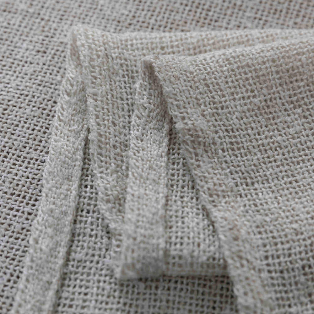 Κουρτίνα Σκίασης Χοντρό Λινό Μπέζ με Κρίκο Υ275xΦ270cm A6046-8