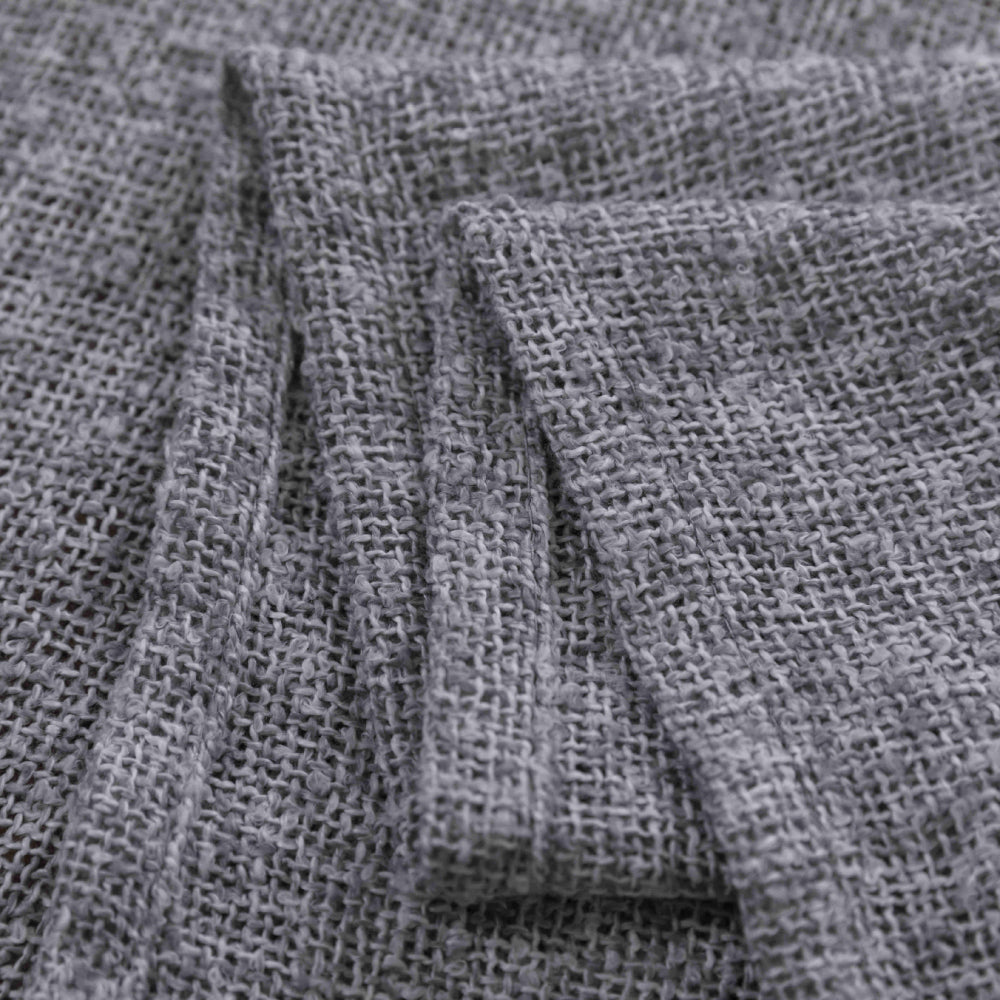 Κουρτίνα Σκίασης Χοντρό Λινό Γκρί με Κρίκο Υ275xΦ270cm A6046-11