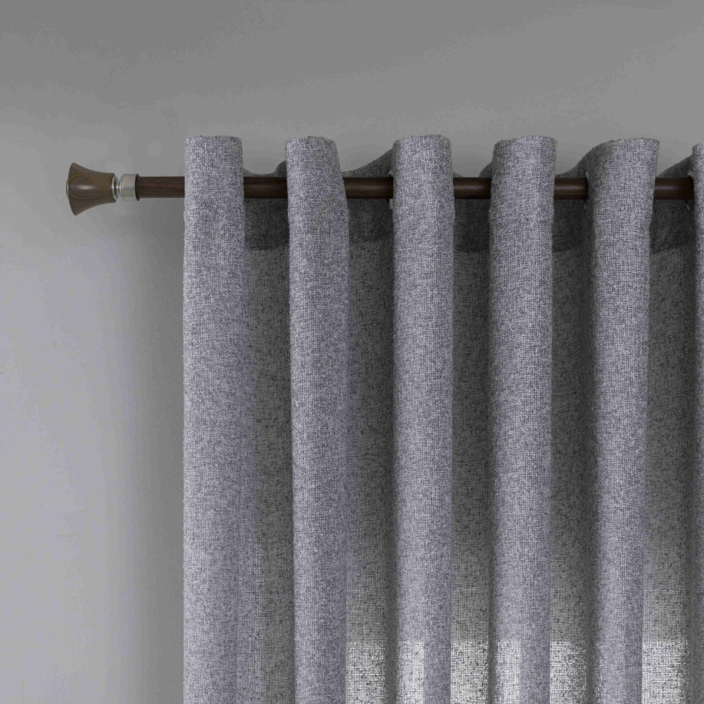 Κουρτίνα Σκίασης Χοντρό Λινό Γκρί με Κρίκο Υ275xΦ270cm A6046-11