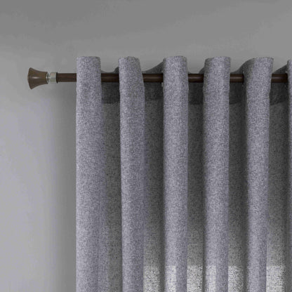 Κουρτίνα Σκίασης Χοντρό Λινό Γκρί με Κρίκο Υ275xΦ270cm A6046-11