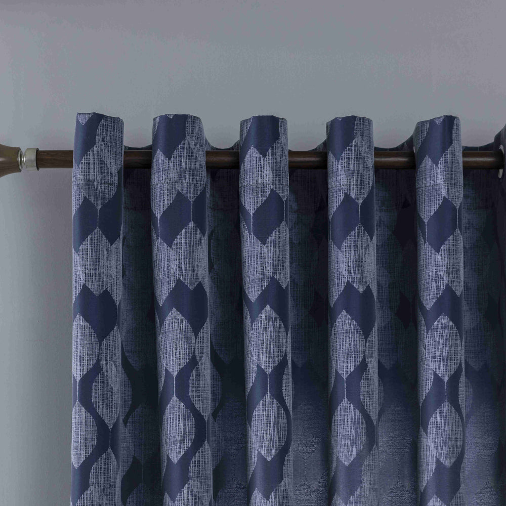 Κουρτίνα Σκίασης Μπλέ Σκούρο Με Κρίκο Υ260xΦ280cm A6047-7