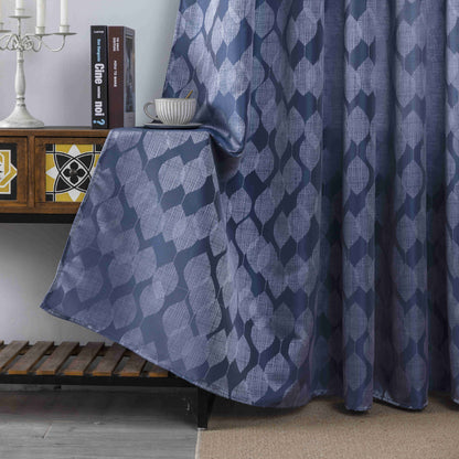 Κουρτίνα Σκίασης Μπλέ Σκούρο Με Κρίκο Υ260xΦ280cm A6047-7