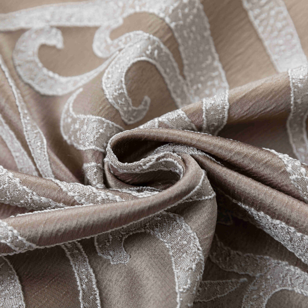 Κουρτίνα Σκίασης Ζακάρ Καφέ Με Κρίκο Υ280xΦ270cm A6045-4