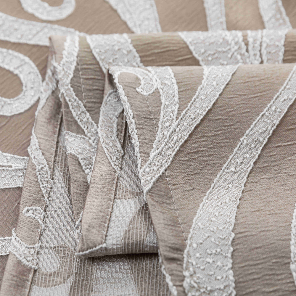 Κουρτίνα Σκίασης Ζακάρ Καφέ Με Κρίκο Υ280xΦ270cm A6045-4